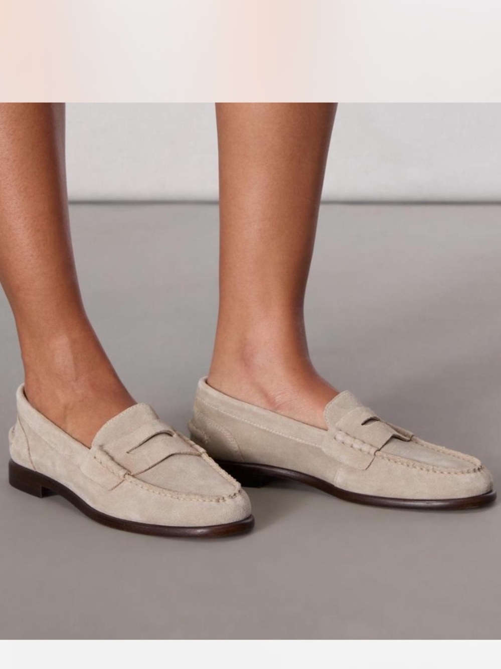 J.Crew Factory Suede Penny Loafers in Tan size 10